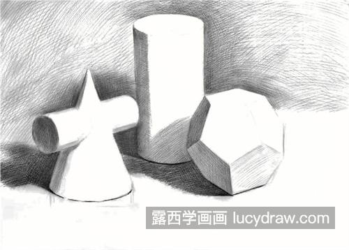 简单的素描石膏几何体怎么绘制 新手怎样绘制素描几何体