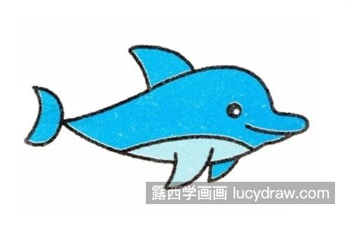 机智聪明的海豚绘制教程 带颜色的海豚绘制教程