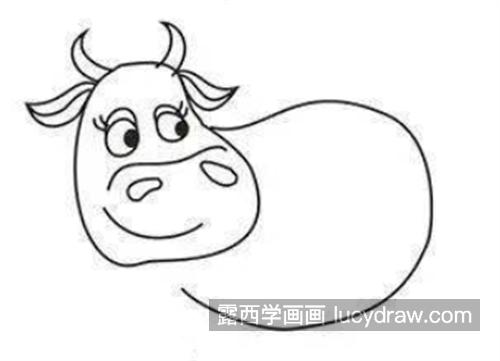 正在吃草的奶牛简笔画怎么画 可爱的奶牛简笔画绘制教程