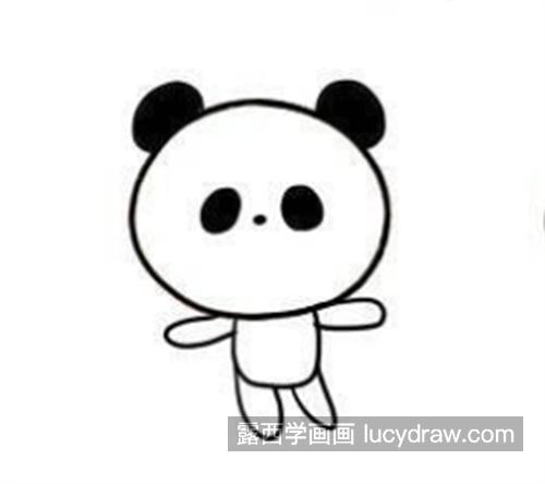 无限可爱的大熊猫简笔画绘制教程 简单的大熊猫怎么画简单