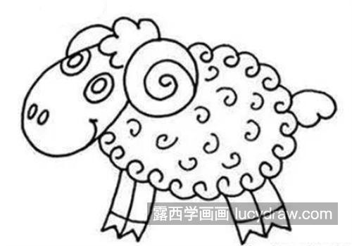超级呆萌的小绵羊怎么画 可爱的小绵羊绘制教程