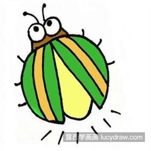 彩色的可爱小瓢虫怎么画好看 简单的小瓢虫绘制教程