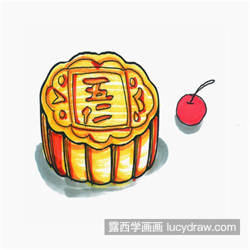 美好的五仁月饼简笔画怎么画 优质的月饼简笔画绘制教程