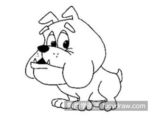 超可爱的小狗简笔画绘制教程 哈巴狗简笔画怎么画可爱